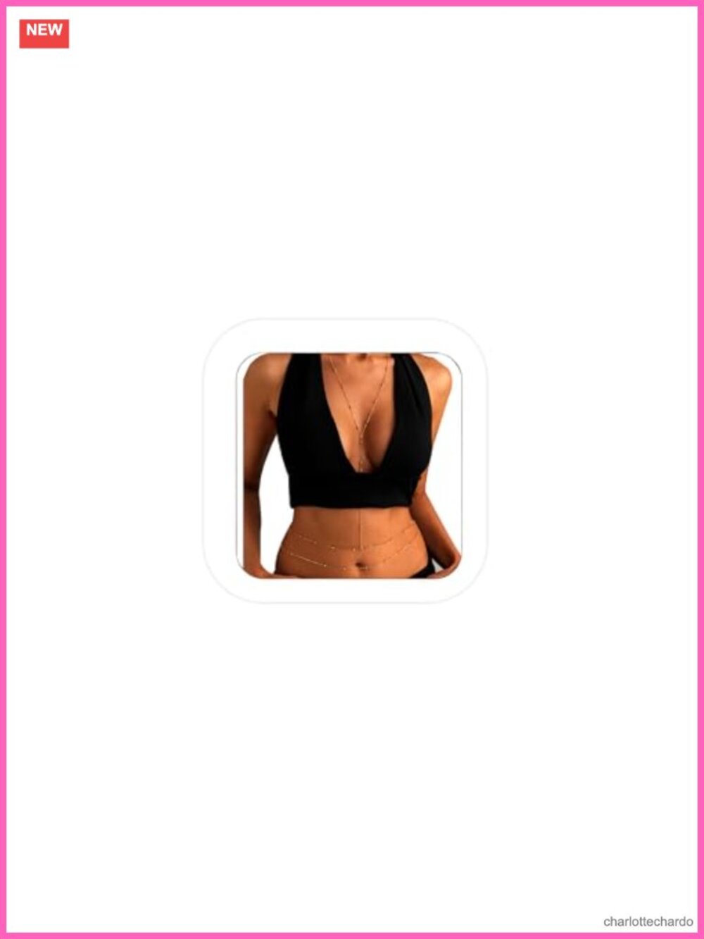 Gold Body Chain Layered Waist Belly Chain Adjustable Beach Jewelry for Women